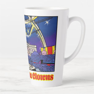 Tasse Latte Satire politique Envoyez les clowns Maison Blanche