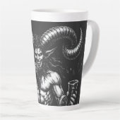Tasse Latte Satyre d'hiver cornu — par BurnsInHell (Angle droit)