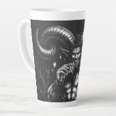 Tasse Latte Satyre d'hiver cornu — par BurnsInHell (Angle gauche)