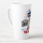 Tasse Latte Sauter au rythme (Angle gauche)