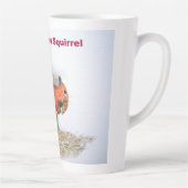 Tasse Latte Sauvez la conservation des écureuils rouges (Droite)