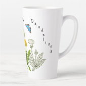 Tasse Latte Sauvez le design naturel des Dandelions (Droite)