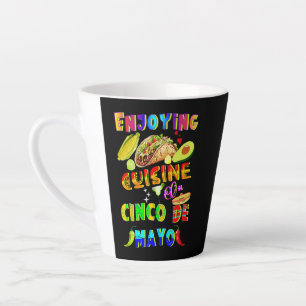 Tasse Latte Savourez Une Cuisine Sur Le Cinco De Mayo