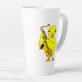 Tasse Latte Saxophone Chick (Angle droit)