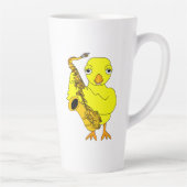 Tasse Latte Saxophone Chick (Droite)