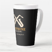 Tasse Latte Saxophone - Définition de Saxophone (Angle droit)