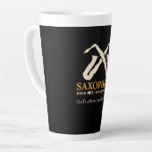 Tasse Latte Saxophone - Définition de Saxophone (Angle gauche)