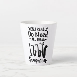 Tasse Latte Saxophone - Types de saxophones