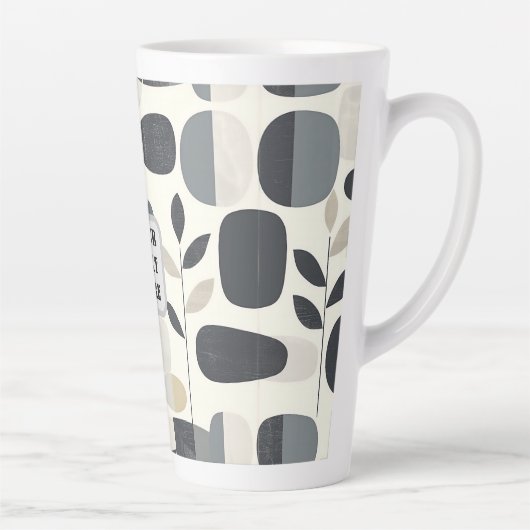 Tasse Latte Scandi Motif No 3 | (Droite)