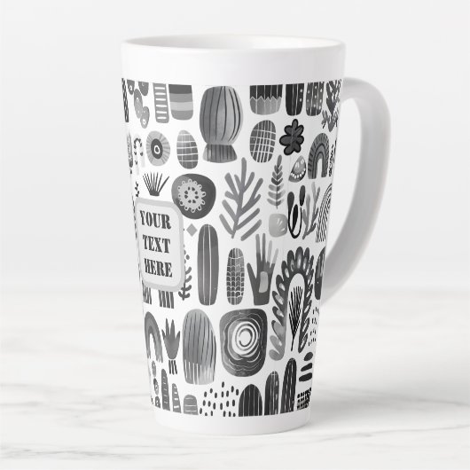 Tasse Latte Scandi Motif No 5 | (Angle droit)
