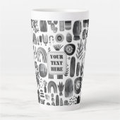 Tasse Latte Scandi Motif No 5 | (Devant)