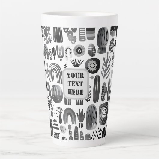 Tasse Latte Scandi Motif No 5 | (Devant)