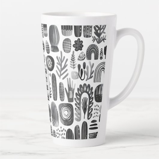 Tasse Latte Scandi Motif No 5 | (Droite)