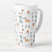 Tasse Latte Scandinavian Nordic Christmas Holiday Winter (Angle droit)