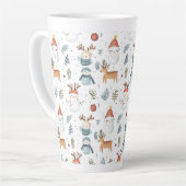 Tasse Latte Scandinavian Nordic Christmas Holiday Winter (Angle gauche)