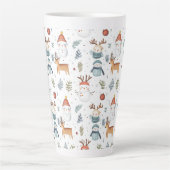 Tasse Latte Scandinavian Nordic Christmas Holiday Winter (Devant)