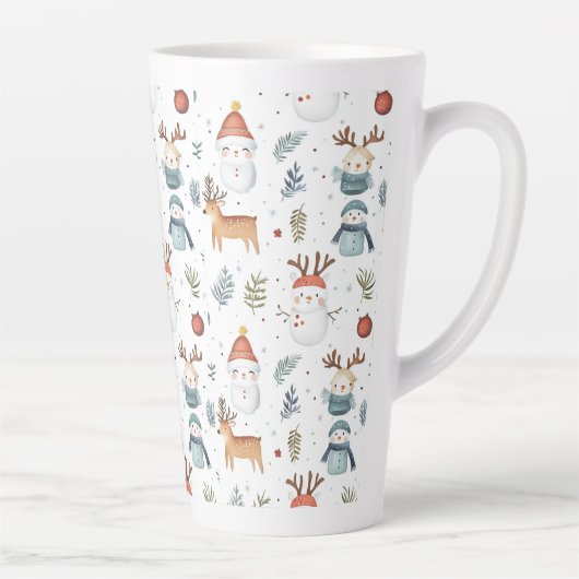 Tasse Latte Scandinavian Nordic Christmas Holiday Winter (Droite)
