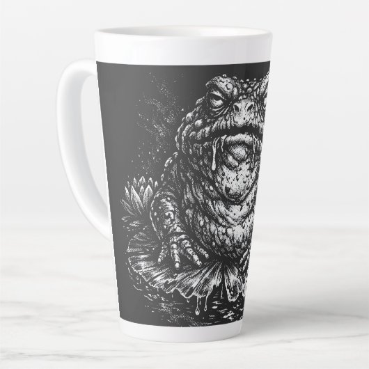 Tasse Latte Sceau du Crapaud Hanté par BurnsInHell (Angle gauche)