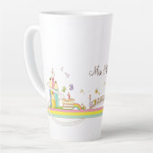Tasse Latte Scène de l'enseignant Whimsical personnalisée (Angle gauche)