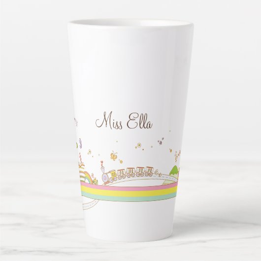 Tasse Latte Scène de l'enseignant Whimsical personnalisée (Devant)