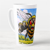Tasse Latte Scène d'insecte ailé de dessin animé (Angle gauche)