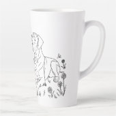 Tasse Latte Scène Grand Danois (Droite)