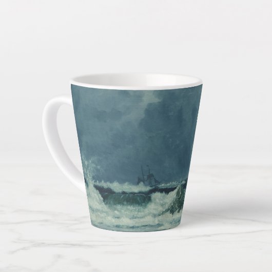 Tasse Latte Scène maritime marine (Angle gauche)