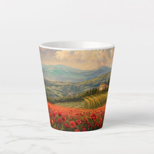 Tasse Latte Scène toscane 2 (Devant)