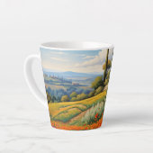 Tasse Latte Scène toscane 4 (Angle gauche)