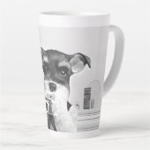 Tasse Latte Schnauzer avec caméra (Angle droit)