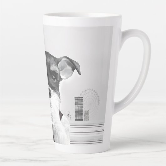 Tasse Latte Schnauzer avec caméra (Droite)