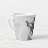 Tasse Latte Schnauzer (Giant) Peinture - Dog Art (Angle gauche)