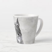Tasse Latte Schnauzer (Giant) Peinture - Dog Art (Angle droit)