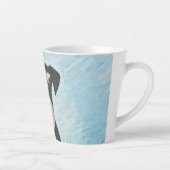 Tasse Latte Schnauzer (Miniature) Peinture - Chien original mi (Droite)