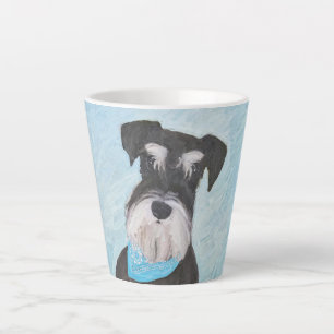Tasse Latte Schnauzer (Miniature) Peinture - Joli chien origin
