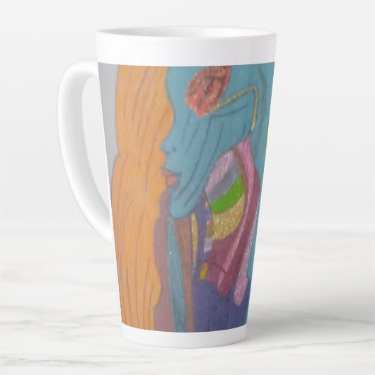Tasse Latte Sci-fi Fantasy Female Creature (Angle gauche)