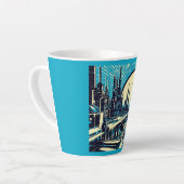 Tasse Latte Sciage urbain futuriste SF 3 (Angle gauche)