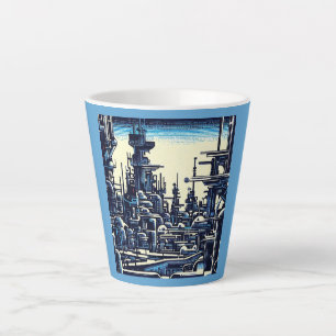 Tasse Latte Sciage urbain futuriste SF 4