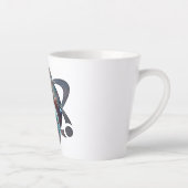 Tasse Latte Science des chats spatiaux (Droite)