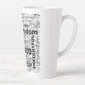 Tasse Latte Scorpio Zodiac Mot Cloud Inspiration (Droite)