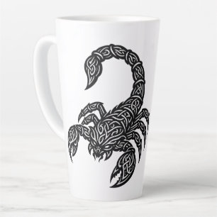 Tasse Latte Scorpion Sigil du Scorpion — Encre Mythique du Zod