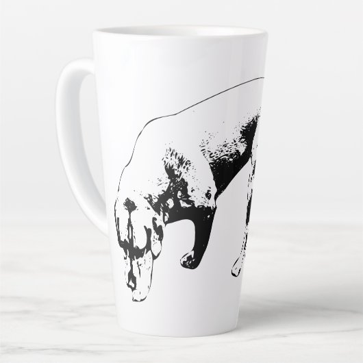 Tasse Latte Scoutisme d'automne en encre (Angle gauche)