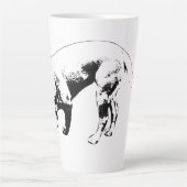 Tasse Latte Scoutisme d'automne en encre (Devant)