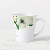 Tasse Latte Script de Mémé adorée & Roses sauvages (Droite)