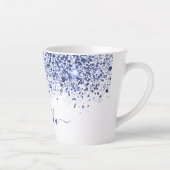 Tasse Latte Script de nom de poussière de parties scintillant (Droite)