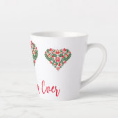 Tasse Latte Script personnalisé de la meilleure maman jamais (Droite)