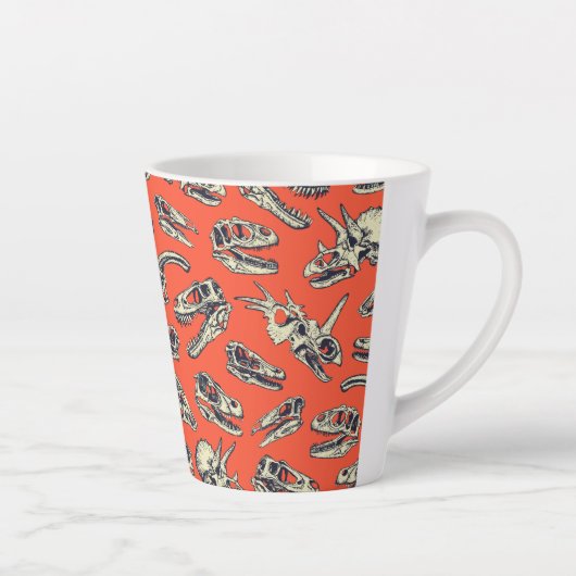 Tasse Latte Sculptures d'Orange & Navy (Droite)