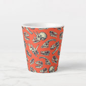 Tasse Latte Sculptures d'Orange & Navy (Devant)