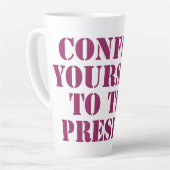 Tasse Latte Se limiter à la citation de motivation actuelle (Angle gauche)