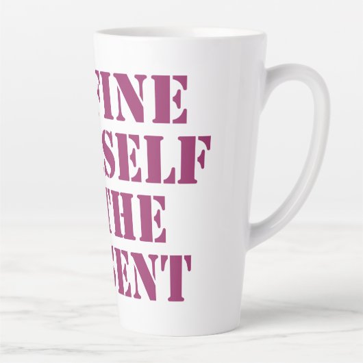 Tasse Latte Se limiter à la citation de motivation actuelle (Droite)